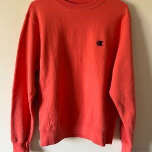 Orange Relaxed-Fit Champion Sweatshirt